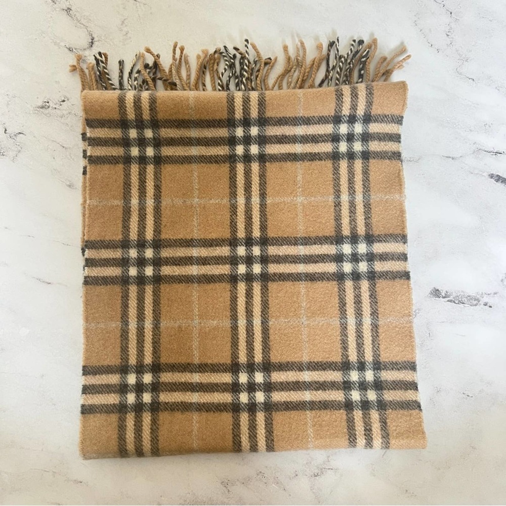 BURBERRY Lambswool Exploded Check Pattern Scarf - Picture 4 of 4